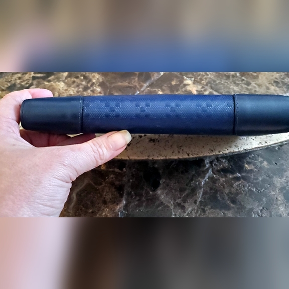 Gucci Hilary Bright Diamante Leather Zip around wallet Navy NWOT - Picture 7 of 9